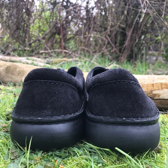 Birkenstock Black Leather Suede Pasadena Moccasin Size 8 - Picture 9 of 12